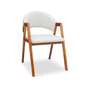 Cadeira Sala de Jantar em Madeira Luiza Sintético Ds Home