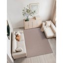 Ver imagem 3 de Tapete Sala Quarto Riviere Antiderrap 2,00x2,50 Loire Bege