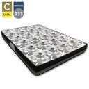 Ver imagem 2 de Cama Box Baú Casal Suede Bipartido + Colchão Ortobom Iso Dupla Face 138x188x60 Cor:marrom