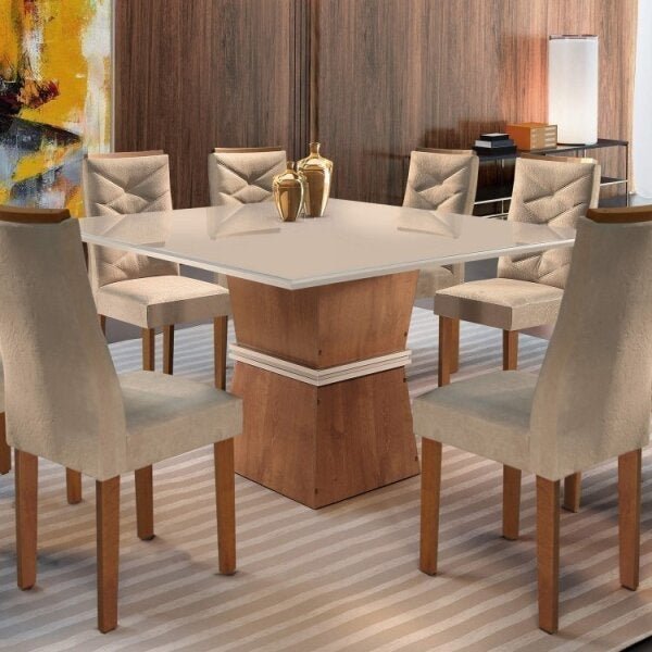 Sala de Jantar Completa com Mesa e 8 Cadeiras Germany Espresso Móveis - 3