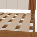 Ver imagem 6 de Cama de Casal 100% MDF com LED 123cm x 175cm Duo Marrom/Freijó/Off White