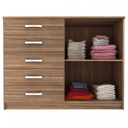 Cômoda 2 Portas 5 Gavetas  - 5