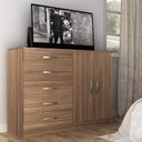 Ver imagem 2 de Cômoda 2 Portas 5 Gavetas