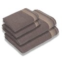 Ver imagem 1 de Jogo com 4 Toalhas Luxury Soft Beka 360 G-m² 2 Banho + 2 Rosto Luxo Cinza
