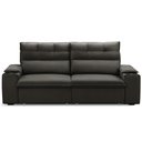 Ver imagem 2 de Sofá Retrátil Reclinável para Sala 3 Lugares 225cm Gordon F04 Veludo Marrom Escuro - Lyam Decor