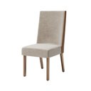 Ver imagem 6 de Conjunto Sala de Jantar Mesa Lisa 120cm Tampo MDF Vidro Canto Arredondado 4 Cadeiras Anne