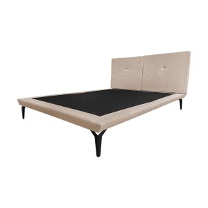 Cama Japonesa Toquio Casal com Cabeceira Almofada Linho Bege