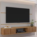 Ver imagem 2 de Painel Suspenso Tv 65 Pol 160 Cm Ambar Off White Cinamomo Bechara