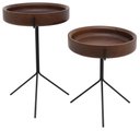 Ver imagem 2 de Mesa Apoio Tray Alta Castanho Base Preta 56 Cm - 41566