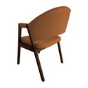 Ver imagem 4 de Kit 8 Cadeiras Facto Helen Premium para Sala de Jantar Design Moderno em Madeira Maciça - Caramelo