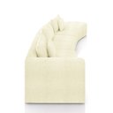Ver imagem 6 de Sofá Curvo Decorativo Kimiko 447cm 5 Lugares Sala de Estar com Chaise Bouclê Off White G52 - Gran Be