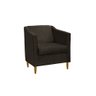 Poltrona Decorativa Tila Sala Recepção Escritório - Lobo Shopp:marrom - 1