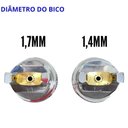 Ver imagem 5 de Pistola de Pintura Gravidade HVLP 2 Bicos 1,4 e 1,7 MM EVPPHVLP600-2B EVALD