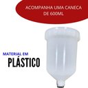 Ver imagem 4 de Pistola de Pintura Gravidade HVLP 2 Bicos 1,4 e 1,7 MM EVPPHVLP600-2B EVALD