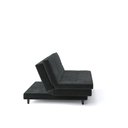 Ver imagem 6 de Sofá-Cama Roz Plush 3 Lugares Reclinável 182cm Preto Suede