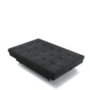 Ver imagem 4 de Sofá-Cama Roz Plush 3 Lugares Reclinável 182cm Preto Suede