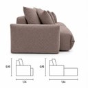 Ver imagem 5 de Sofá Retrátil 6 Lugares Bouclê Armani 2,90 Mts Amêndoa