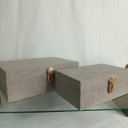 Ver imagem 3 de Kit 2 Caixa Organizadora Decorativa Home&co Chenile Bege