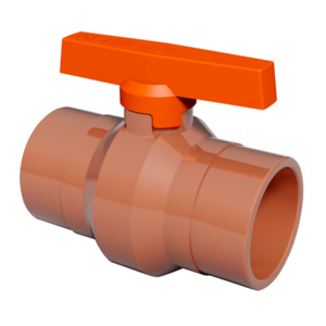 Registro de Esfera Solda Pvc Predial Tamanho 50mm Sistema V.a.r Cor Marrom Durín