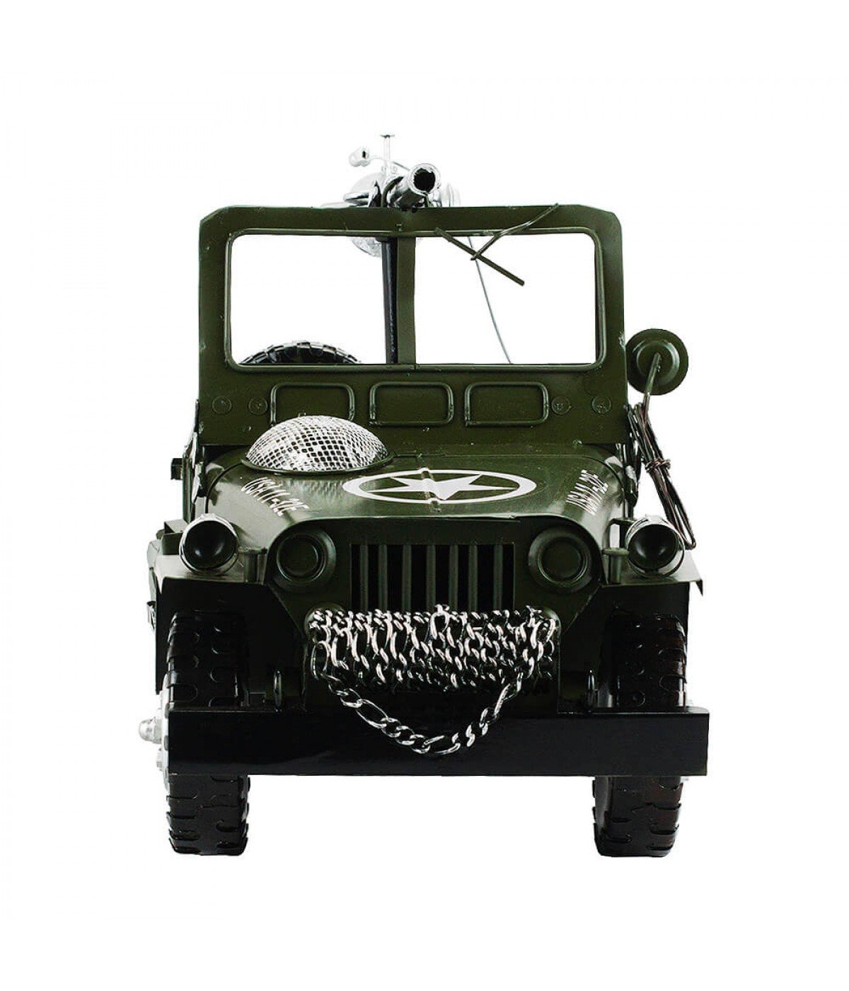 Jeep Militar 21x38x17cm Estilo Retrô - Vintage - 2