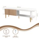 Ver imagem 3 de Rack Tv Sala Estante Nicho 55 Polegadas