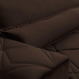 Sofá Retrátil/reclinável França 300cm Suede Velut com Molas no Assento - King House - 6
