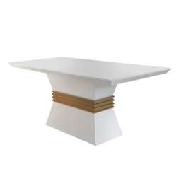 Conjunto Sala de Jantar Mesa e 6 Cadeiras Dari Espresso Móveis - 4