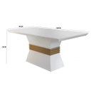 Ver imagem 2 de Conjunto Sala de Jantar Mesa e 6 Cadeiras Dari Espresso Móveis