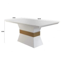 Conjunto Sala de Jantar Mesa e 6 Cadeiras Dari Espresso Móveis - 2