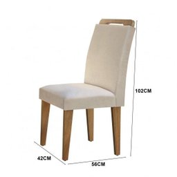 Conjunto Sala de Jantar Mesa e 6 Cadeiras Dari Espresso Móveis - 3