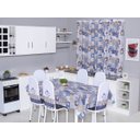 Ver imagem 1 de Kit 12 Capas de Cadeira + Toalha de Mesa + Cortina Sala de Jantar Cozinha Dos Sonhos Completa Bule a
