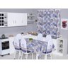 Kit 12 Capas de Cadeira + Toalha de Mesa + Cortina Sala de Jantar Cozinha Dos Sonhos Completa Bule a - 1