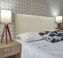 Ver imagem 2 de Cabeceira de Cama Estofada Módena V2 Essencial Corino Rbl:solteiro Painel/bege