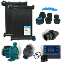 Ver imagem 1 de Aquecedor Solar Piscina 15 Placas 3mt Rosca Completo + Bomba
