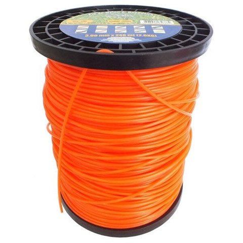 Rolo de Fio de Nylon 248 Metros 3,00mm Redondo para Roçadeira Spin Vulcan