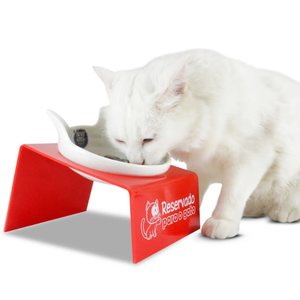 Snack Cat Comedouro Para Gatos Vermelho Catmypet