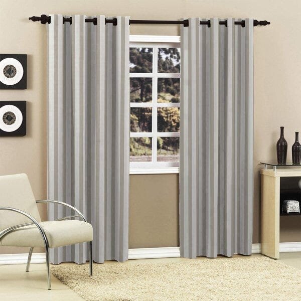 Cortina para Varão 260cmx300cm Charmonix Tecelagem Damata - 1