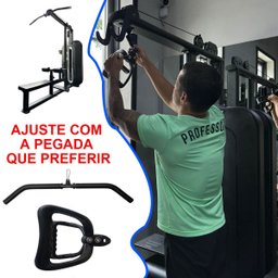 Maquina de Puxada Alta C/ Remada Peitoral Dorsal Biceps Braços Musculaçao Academia Treino Fitness - 3