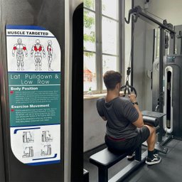 Maquina de Puxada Alta C/ Remada Peitoral Dorsal Biceps Braços Musculaçao Academia Treino Fitness - 6