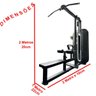 Maquina de Puxada Alta C/ Remada Peitoral Dorsal Biceps Braços Musculaçao Academia Treino Fitness - 2
