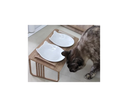 Ver imagem 3 de Comedouro Duplo Inclinado Elevado para Gatos em Mdf e Porcelana - Madeirada