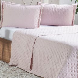Kit Cobre Leito Queen Miraggio Ultra Soft 240x260cm Wild Rosê - 3