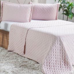 Kit Cobre Leito Queen Miraggio Ultra Soft 240x260cm Wild Rosê - 2
