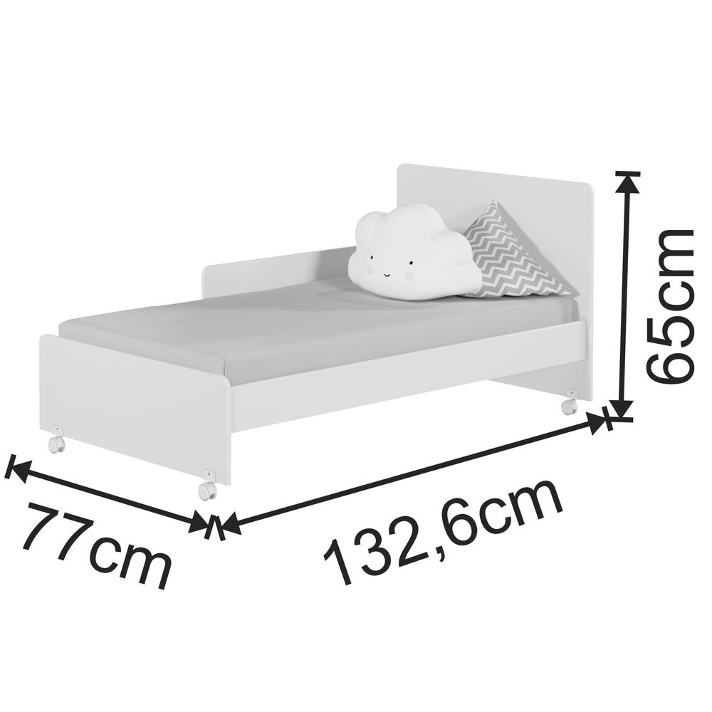 Berço Mini Cama 2 em 1 Encanto Nature Off White Plla - 5