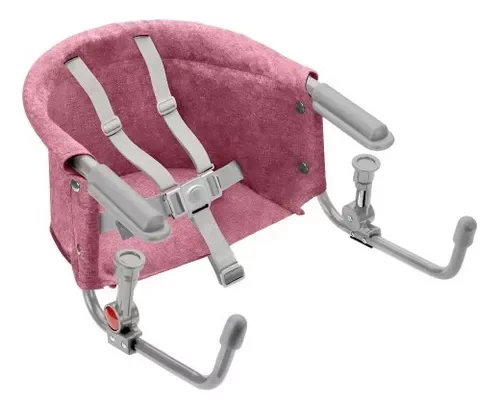Cadeira De Alimentação Portátil de Mesa Click Clip Rosa MultikidsCadeira De Alimentação Portátil de 