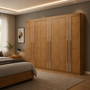 Ver imagem 2 de Guarda Roupa Casal 6 Portas 6 Gavetas 100% MDF com Corrediças Telescópicas Lucca Premium Rufato