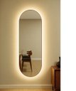 Ver imagem 3 de Espelheira 170x50 E07 Couro Simples Caramelo Sup Par Led Neutro Bivolt