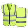 Colete Refletivo Kit 7 Unidades Sinalizador EPI Segurança Trabalho Proteçao Blusao Fluorescente Obra - 2