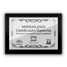 Kit 5 Certificados Diplomas A4 com Tela de Acetato e MDF - Moldura Preta - 2