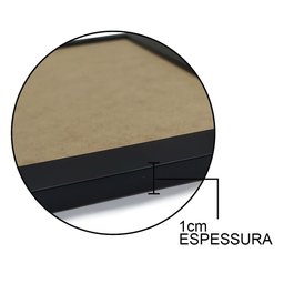 Kit 5 Certificados Diplomas A4 com Tela de Acetato e MDF - Moldura Preta - 11